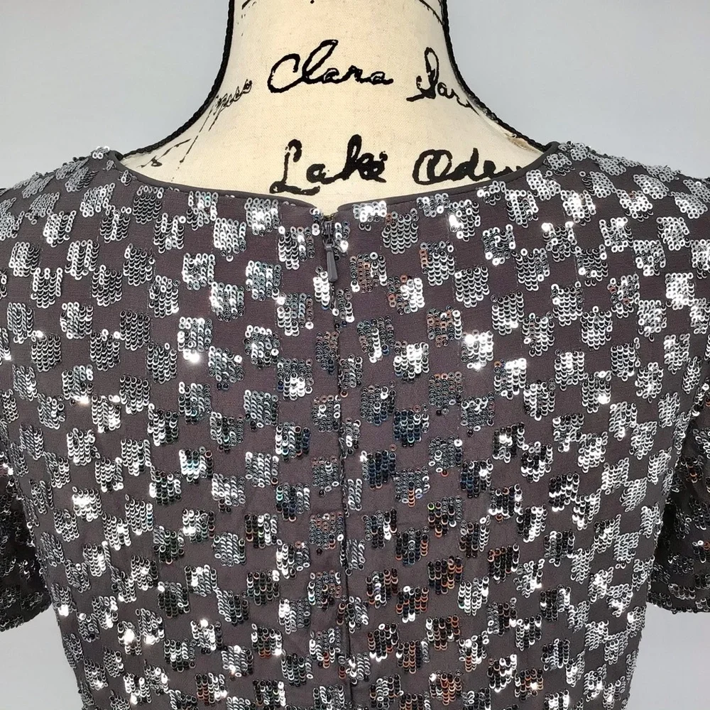Broadway & Broome Gray Sequin Night Out Dress S - Picture 13 of 14